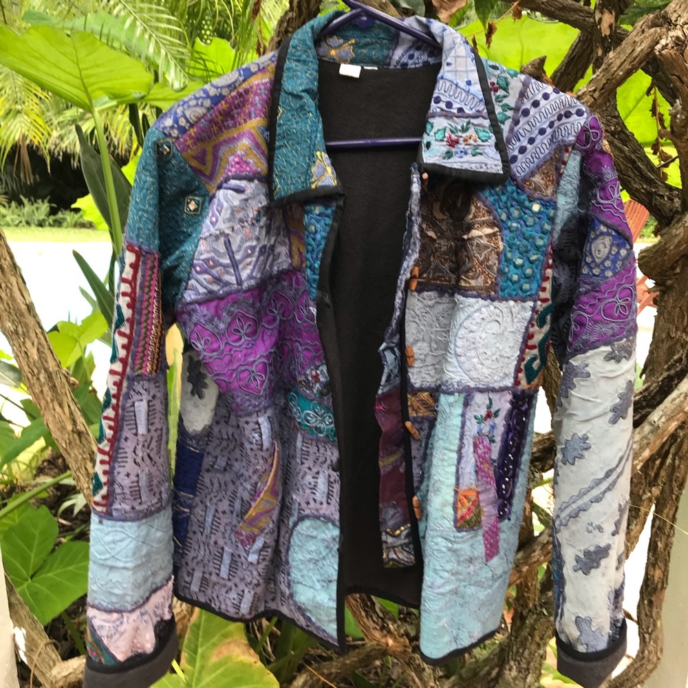 Made in Nepal Cotton Jacket Coat L